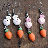 Bunny & Carrot earrings