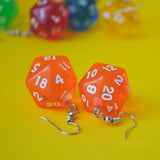 20 Sided RPG dice earrings  - 20mm