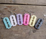 Razorblade sparkle earrings