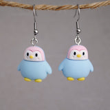 Gentle Pastel Penguin earrings