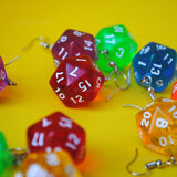 20 Sided RPG dice earrings  - 20mm