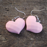 Faceted candy hearts earrings