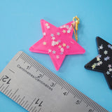 Large stars within stars earrings