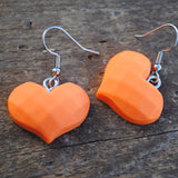 Faceted candy hearts earrings