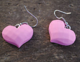 Faceted candy hearts earrings