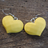 Faceted candy hearts earrings