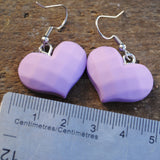 Faceted candy hearts earrings