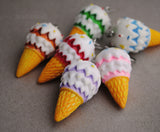 Large Greedyguts ice cream cones earrings