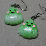 Happy contented rice balls earrings