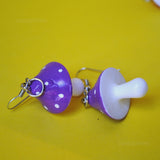 Large Fairytale Mushroom earrings - 6 colors!