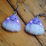 Happy contented rice balls earrings