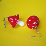 Large Fairytale Mushroom earrings - 6 colors!