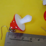 Large Fairytale Mushroom earrings - 6 colors!