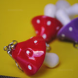 Large Fairytale Mushroom earrings - 6 colors!