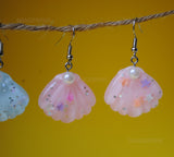 2 pairs of starry sea shells earrings