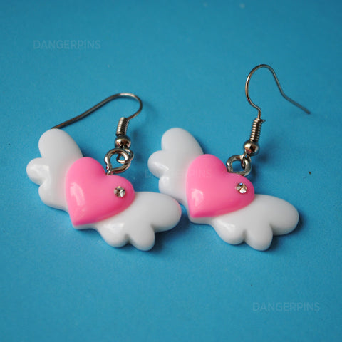 Winged Hearts earrings