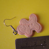 Gingerbread cream sandwich cookie earrings