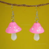 Large Fairytale Mushroom earrings - 6 colors!