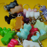 Small Solid Color Gummy bear earrings