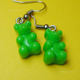 Small Solid Color Gummy bear earrings