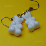 Small Solid Color Gummy bear earrings