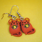 Cute mouse cheese thieves earrings