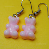 Small Solid Color Gummy bear earrings