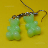 Small Solid Color Gummy bear earrings