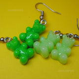 Small Solid Color Gummy bear earrings