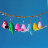 Happy Bright Birds earring