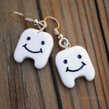 Clean teeth earrings