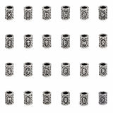 Set of 24 small Viking rune beads