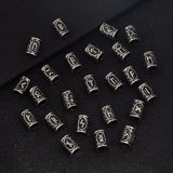 Set of 24 small Viking rune beads