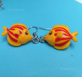 Happy bright  Yellow fish earrings :)