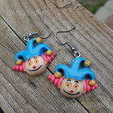 Creepy Awful Clown Earrings