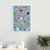 Everything is OK (Blue) - Art Print