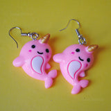 Chunky Narwhal Earrings