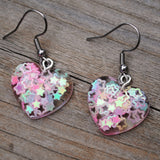 Happy Hope Hearts star filled earrings