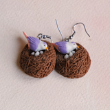 Nesting Birds earrings