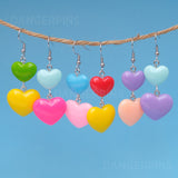 Candy Heart Drops earrings