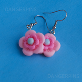 Layered Candy flower blooms earrings