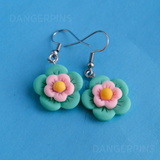 Layered Candy flower blooms earrings