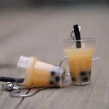 Bubble milk tea earrings