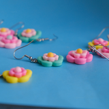 Layered Candy flower blooms earrings