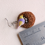 Nesting Birds earrings