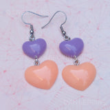 Candy Heart Drops earrings