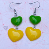 Candy Heart Drops earrings