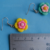 Layered Candy flower blooms earrings