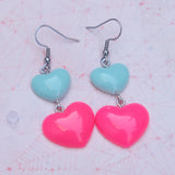 Candy Heart Drops earrings