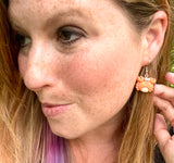 Admiral Snips, the Brave Explorer crab earrings